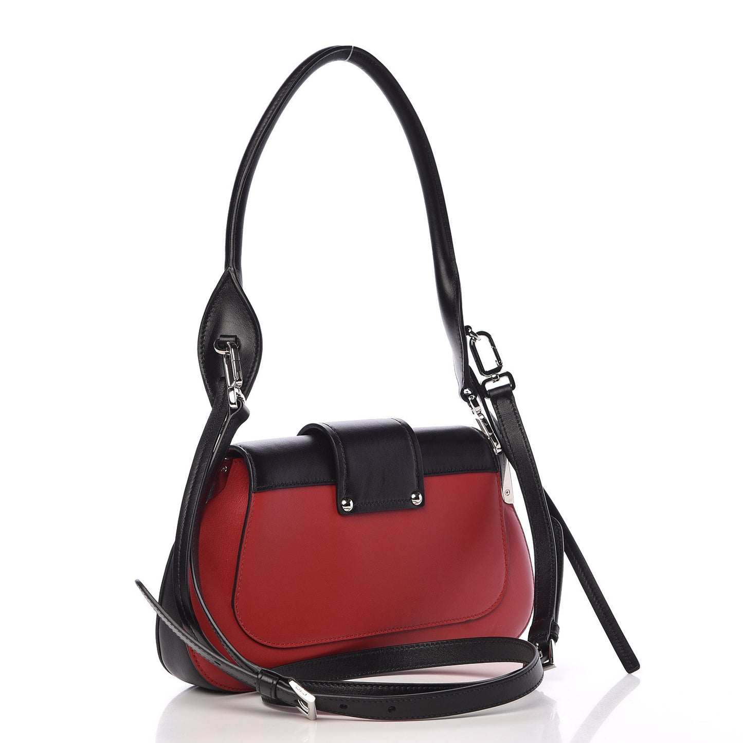 City Calfskin Sidonie Shoulder Bag Rosso Black