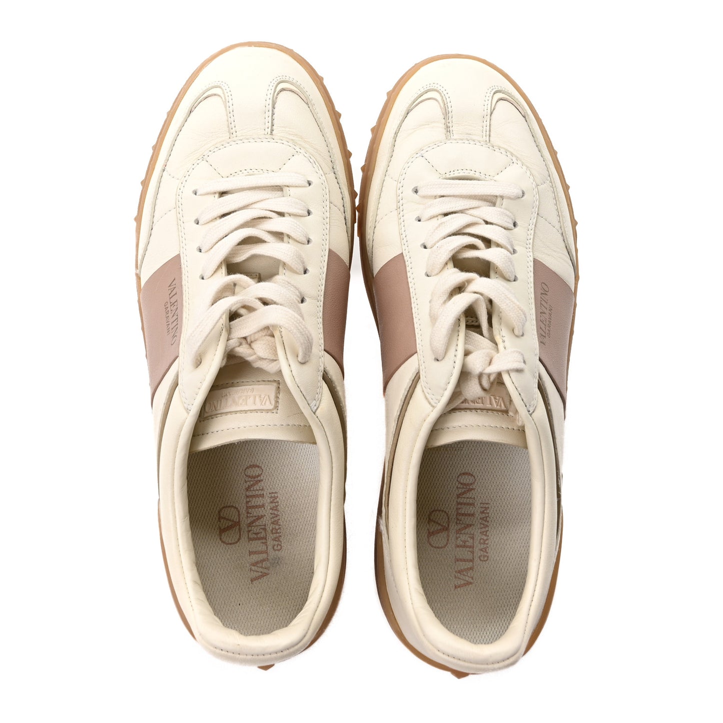 Calfskin Nappa Upvillage Sneakers 40 Ivory Rose Cannelle Skin Ambra