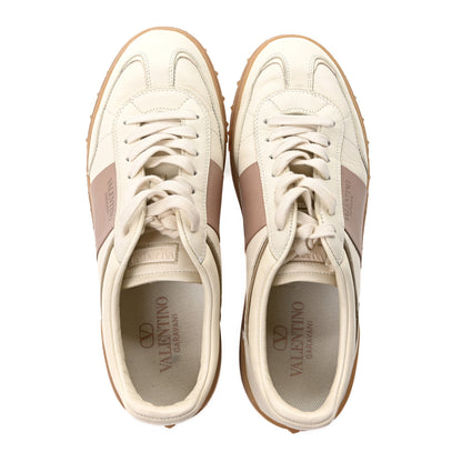 Valentino Garavani Calfskin Nappa Upvillage Sneakers 40 Ivory Rose Cannelle Skin Ambra 2 of 9