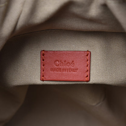 Chloe Smooth Calfskin Mini Roy Bucket Bag Earthy Red 8 of 10
