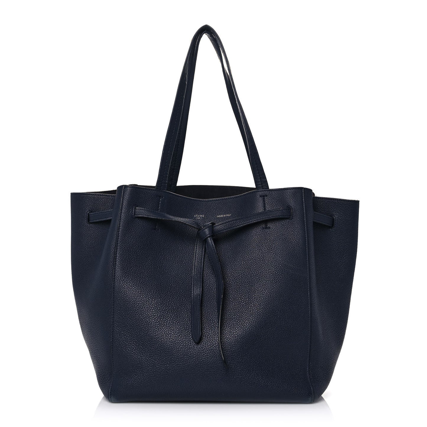 Soft Grained Calfskin Small Belt Cabas Phantom Navy