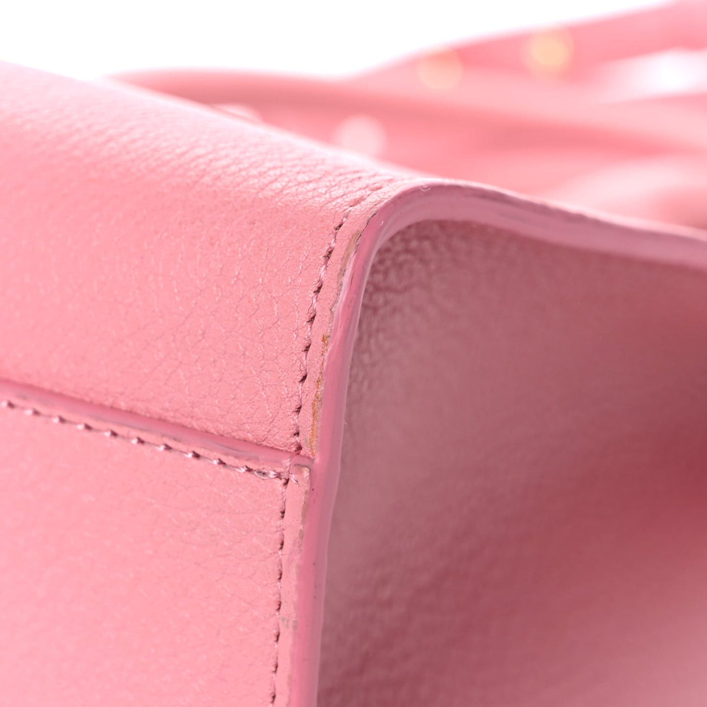 Tumbled Calfskin Large Sun Bag Peony