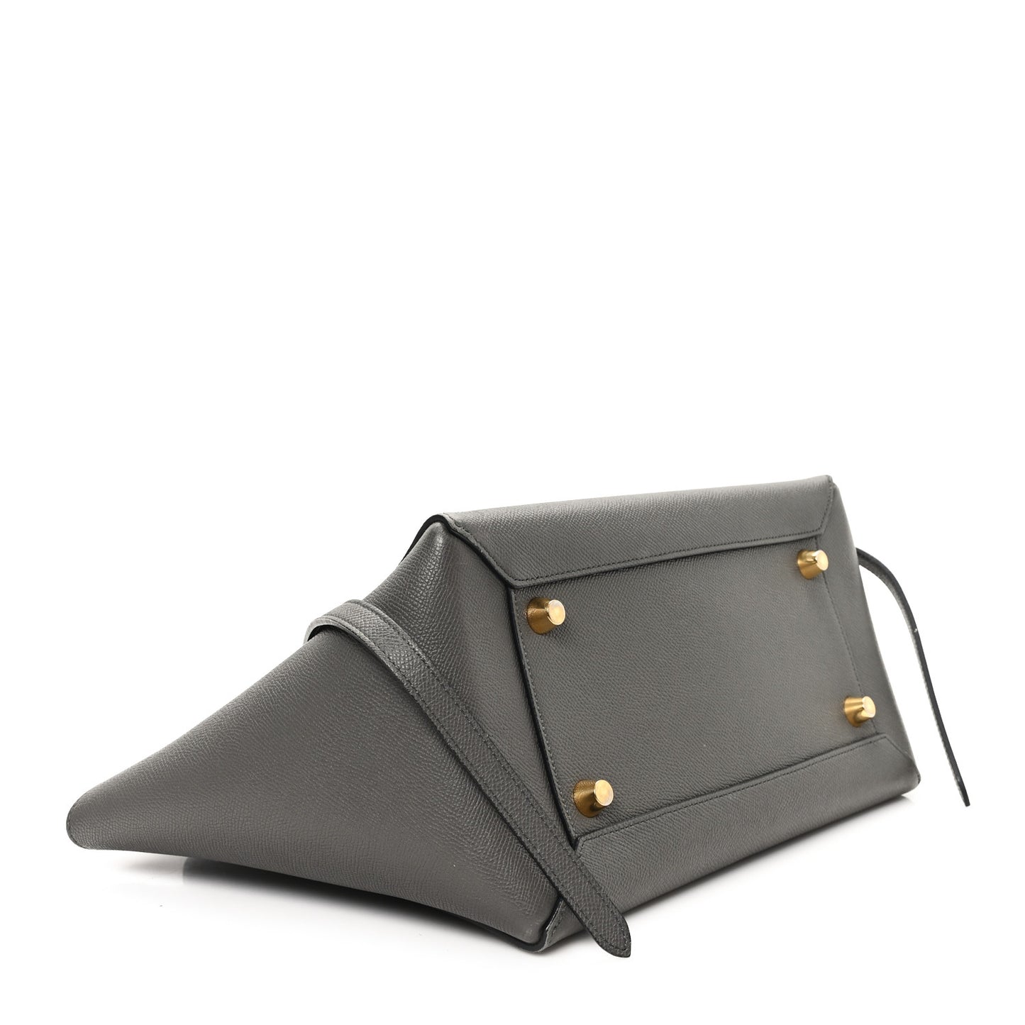 Grained Calfskin Mini Belt Bag Grey