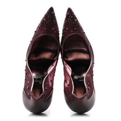 Christian Louboutin Rete Nappa Laminata Miss Z Degrastrass Perla 100 Pumps 40 Palacy 5 of 8