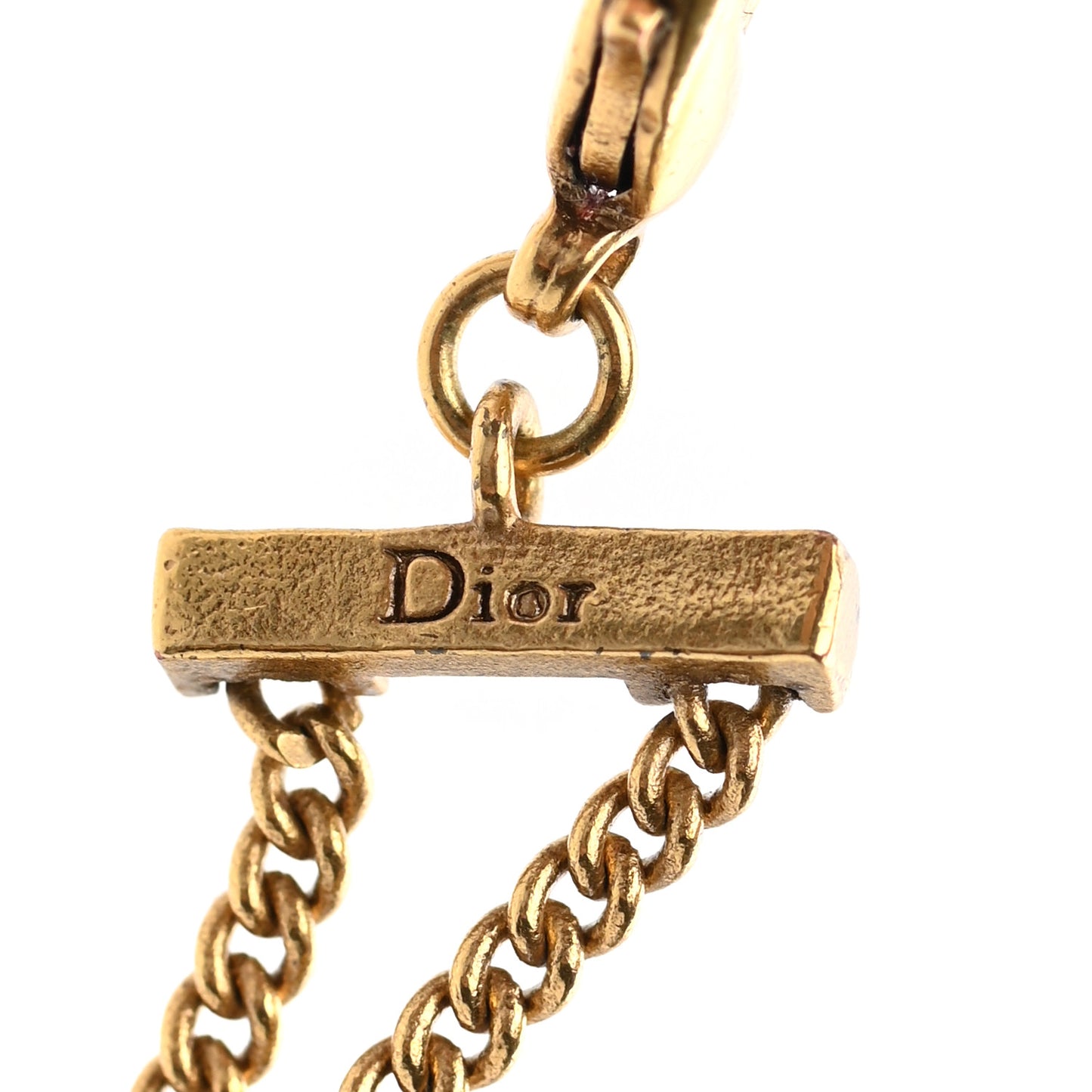 Metal J'Adior Choker Necklace Aged Gold