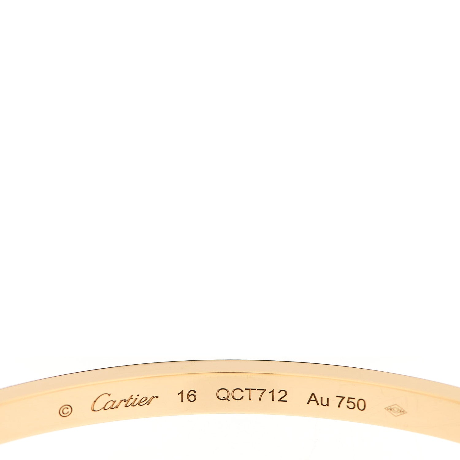 Cartier 18K Yellow Gold Small LOVE Bracelet 16 4 of 5