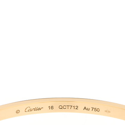 Cartier 18K Yellow Gold Small LOVE Bracelet 16 4 of 5