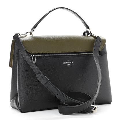 Louis Vuitton Soft Calfskin My Lockme Top Handle Laurier Green Toffee Latte Beige Black 2 of 10