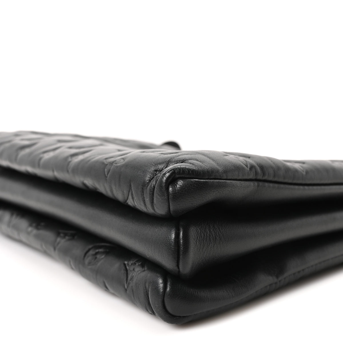 Louis Vuitton Lambskin Embossed Monogram Coussin MM Black 8 of 8