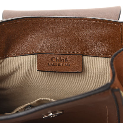 Chloe Suede Calfskin Mini Faye Backpack Tan 5 of 9