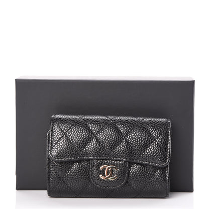 Chanel Caviar Quilted Classic 4 Key Holder Wallet Black 9 of 9