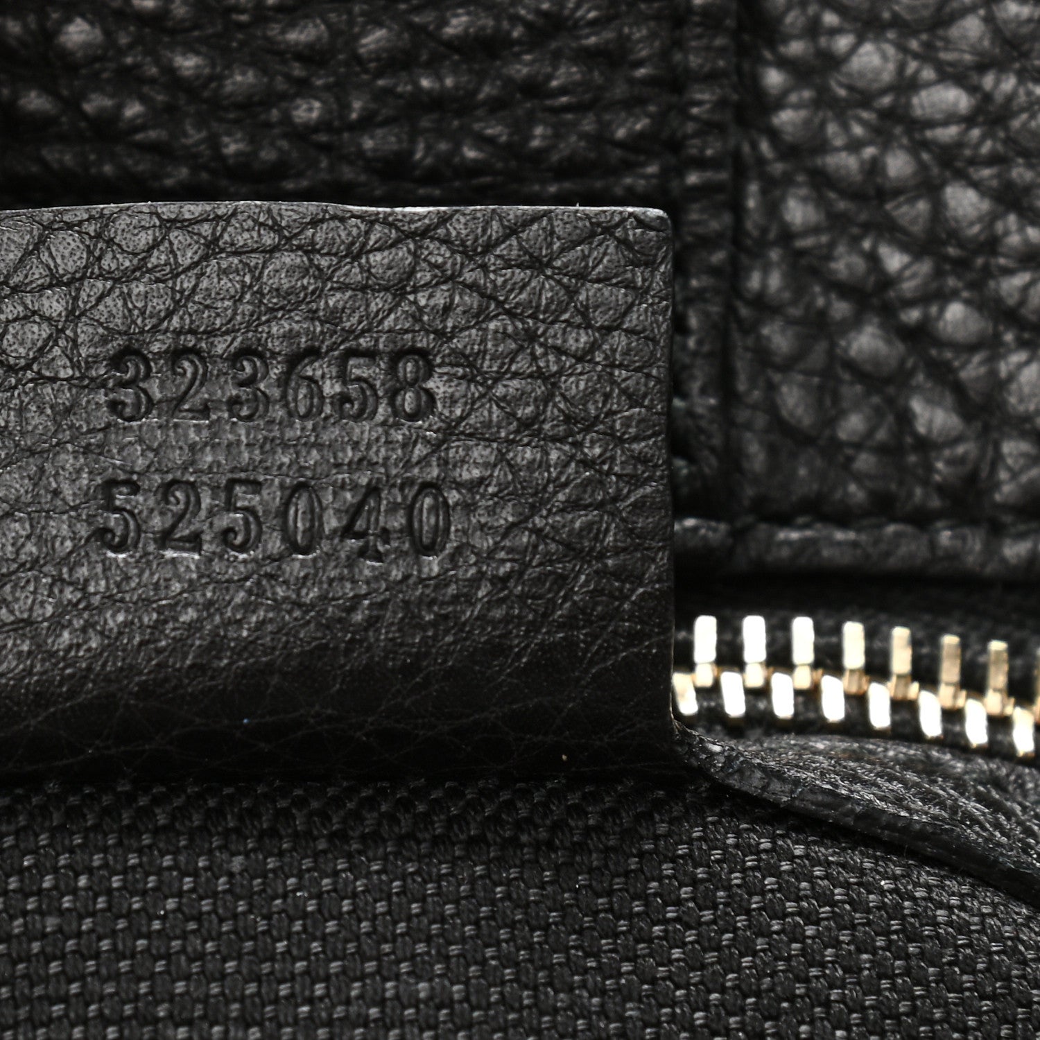 Gucci Calfskin Large Bamboo Shopper Tote Black 6 of 9