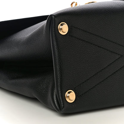 Louis Vuitton Grained Smooth Calfskin Rose Des Vents MM Black 9 of 11