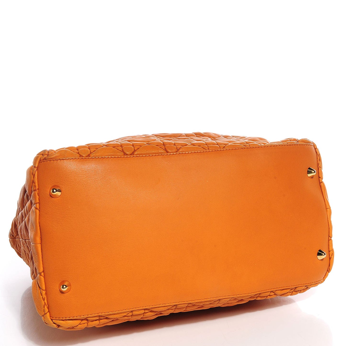 Lambskin Cannage Soft Lady Dior Tote Orange