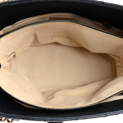 Chanel Calfskin Quilted Small CC Crown Tote Black 4 of 21