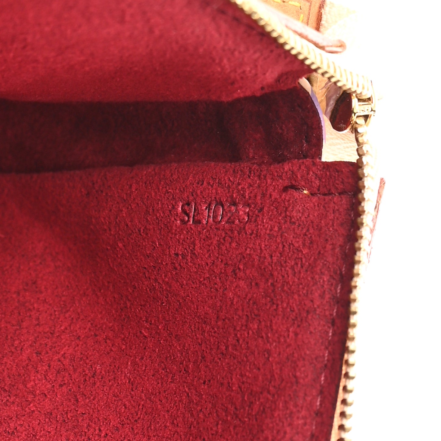 Monogram Multicolor Pochette Accessories White