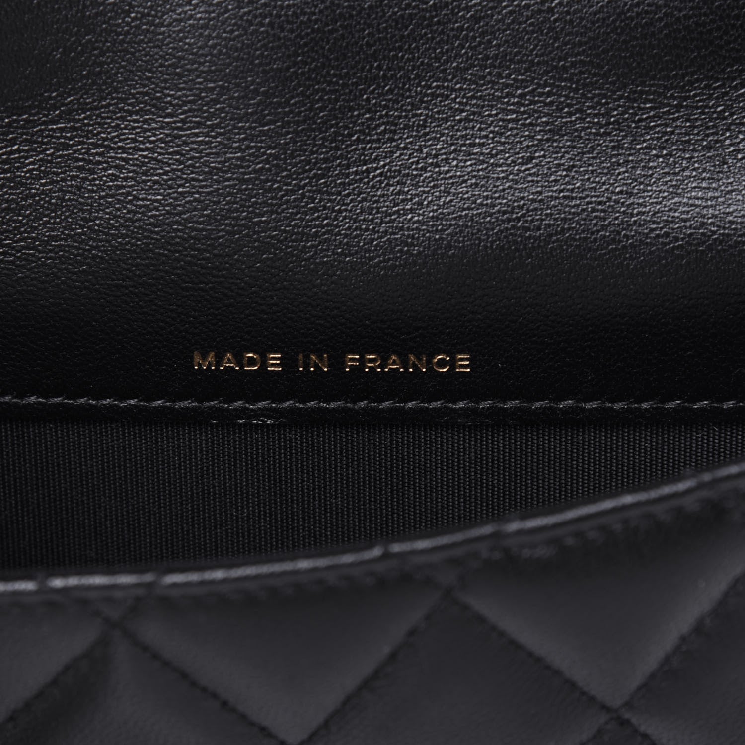 Chanel Lambskin Quilted Top Handle Flap Coin Purse With Chain Black 7 of 12