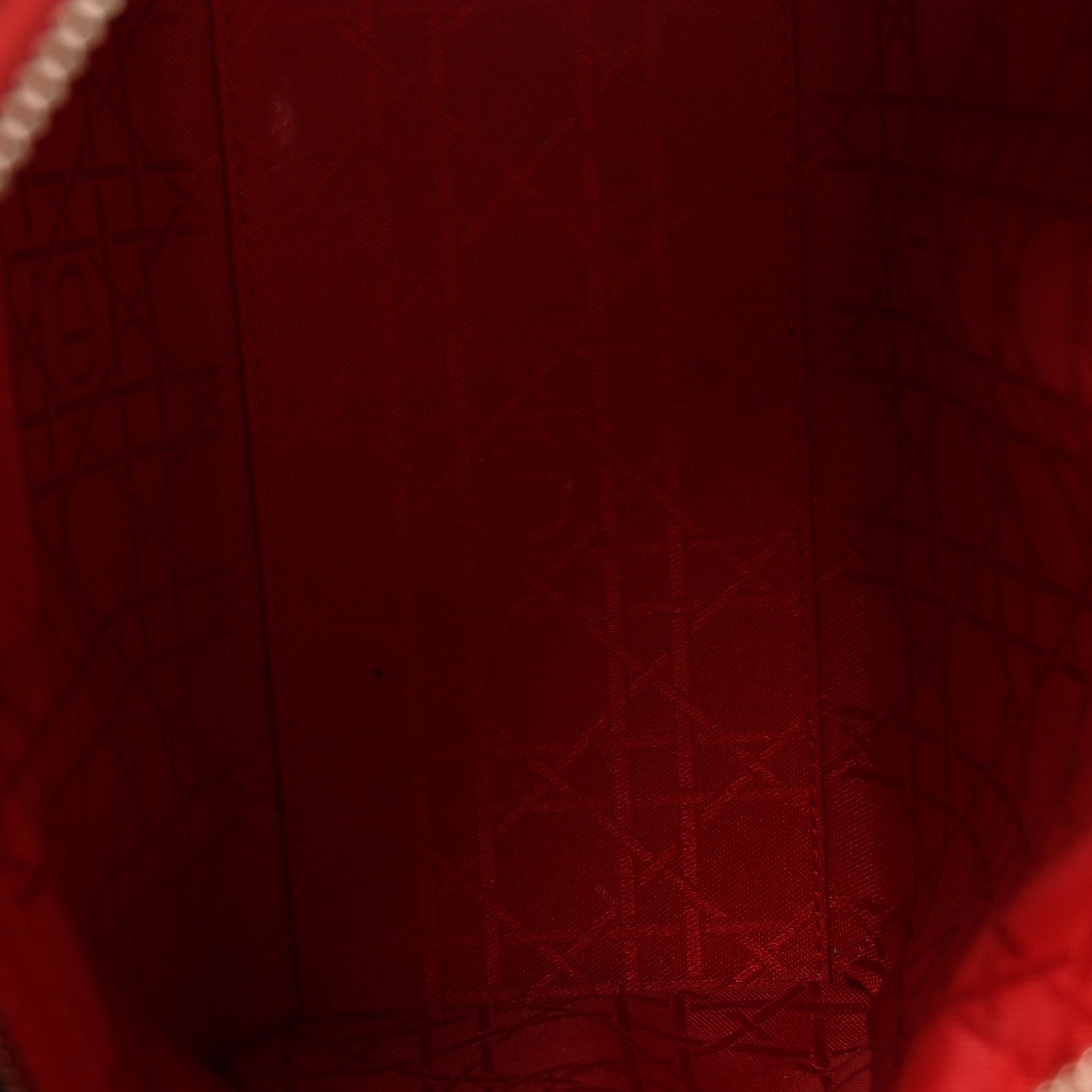 Lambskin Cannage Medium Lady Dior Red