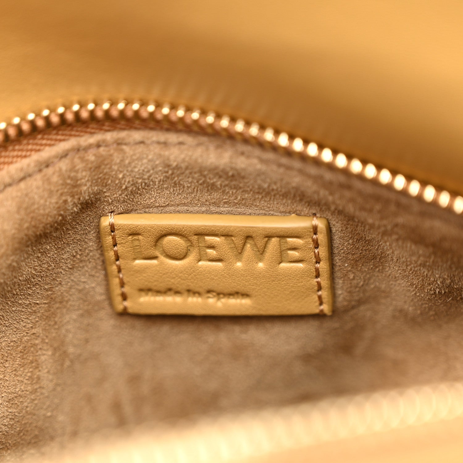 Loewe Calfskin Small Woven Puzzle Bag Sahara 1577143 – FASHIONPHILE