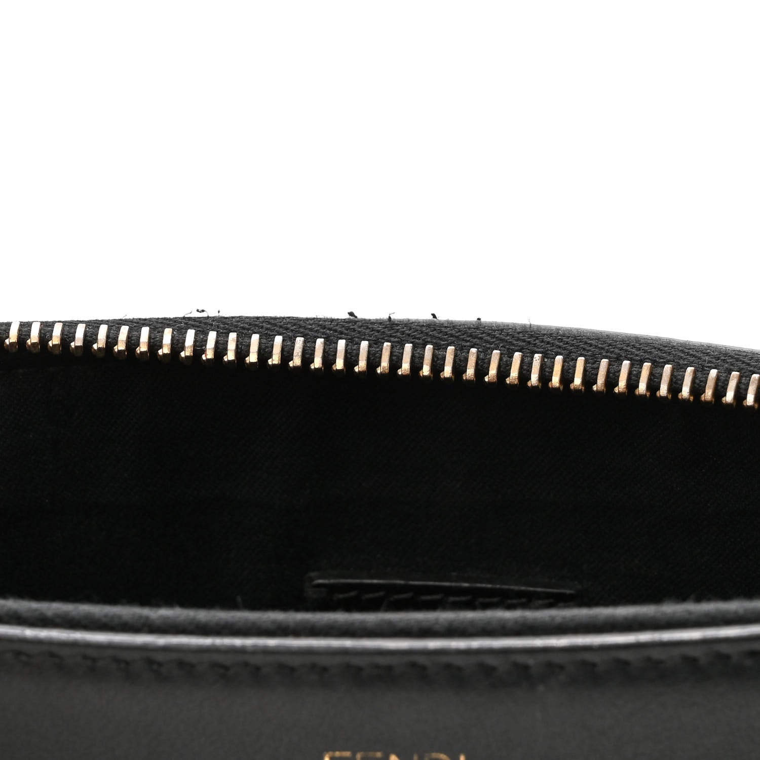Fendi Vitello Baltico Mini Pouch Crossbody Pouch Black 11 of 13