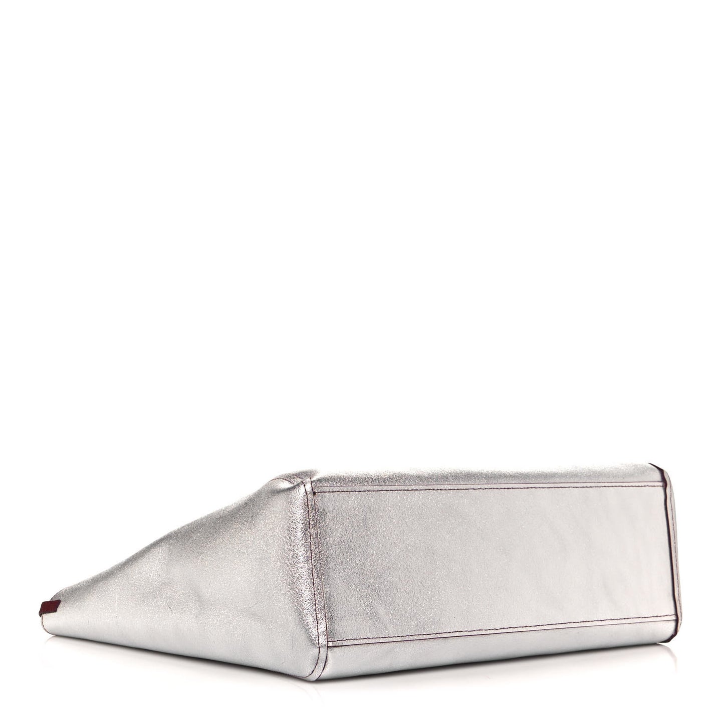 Grained Calfskin Medium Reversible Wandel Tote Ruby Tan