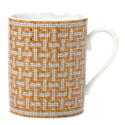Hermes Porcelain Mosaique au 24 Mug Gold 1 of 5