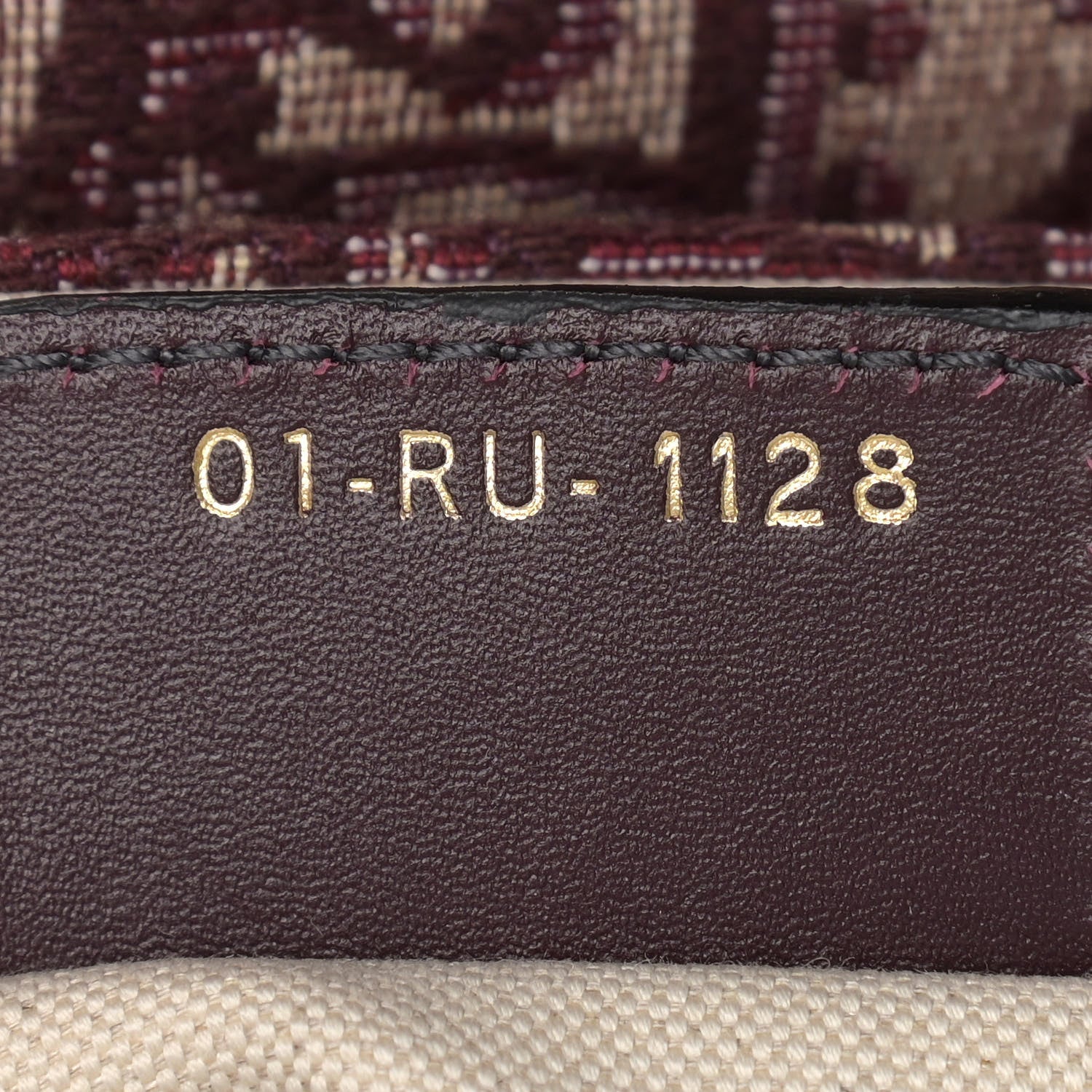Christian Dior Oblique Saddle Bag Burgundy 6 of 11