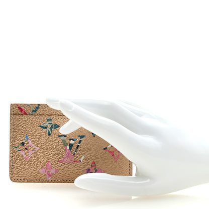 Louis Vuitton Metallic Monogram LV Garden Card Holder Gold 2 of 6