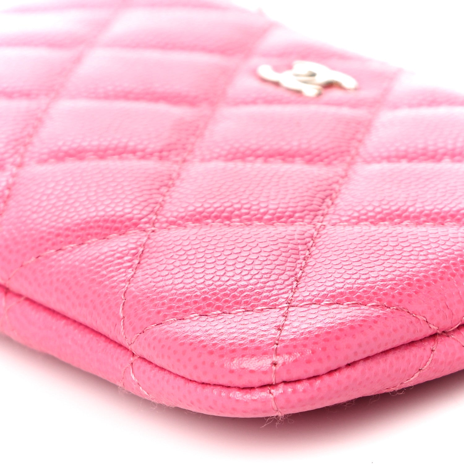Chanel Caviar Quilted Small Cosmetic Case Pink 10 of 11