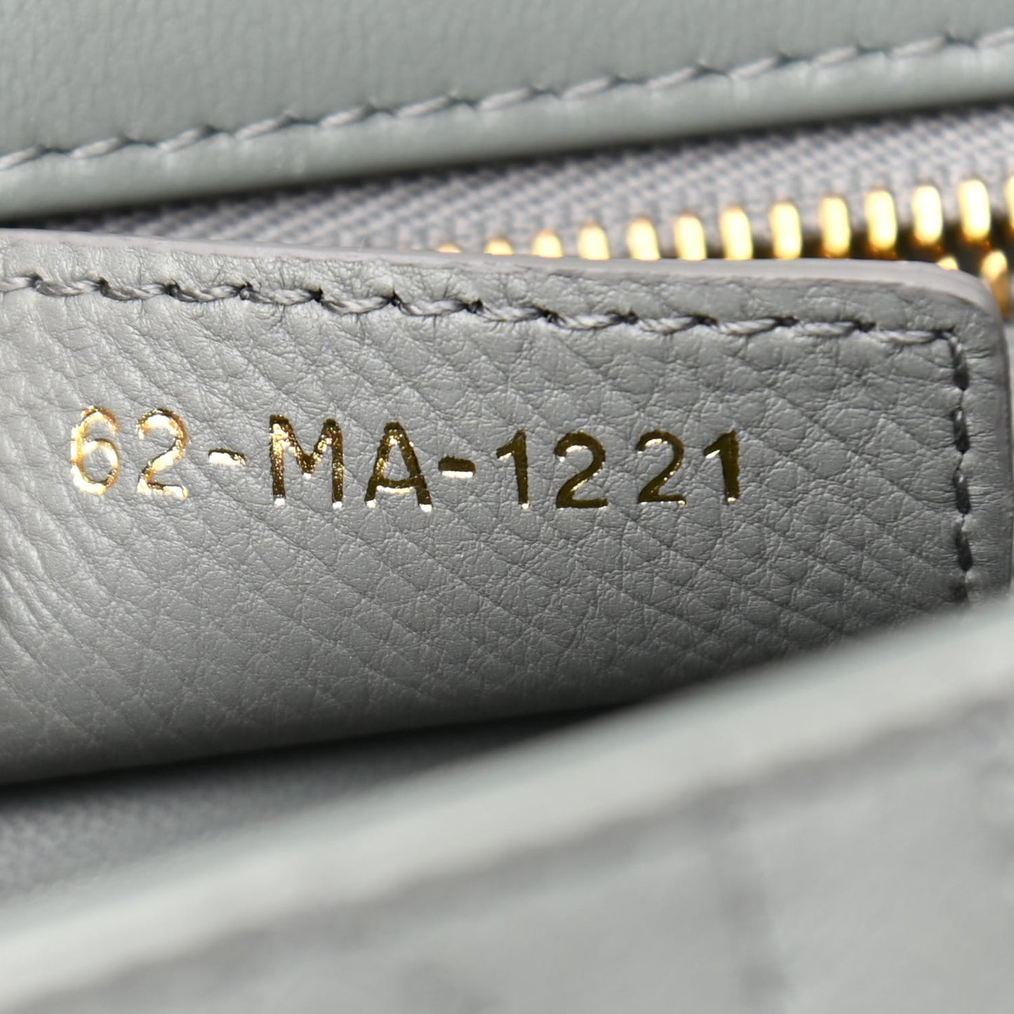 Calfskin Cannage Small Caro Bag Grey