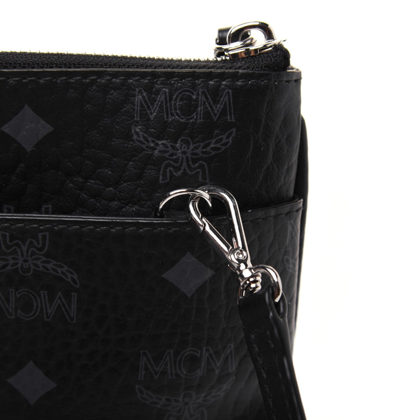Visetos Medium Crossbody Pouch Black