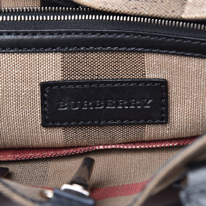 Burberry Canvas Mega Check Medium Tottenham Brit Tote Black 6 of 11