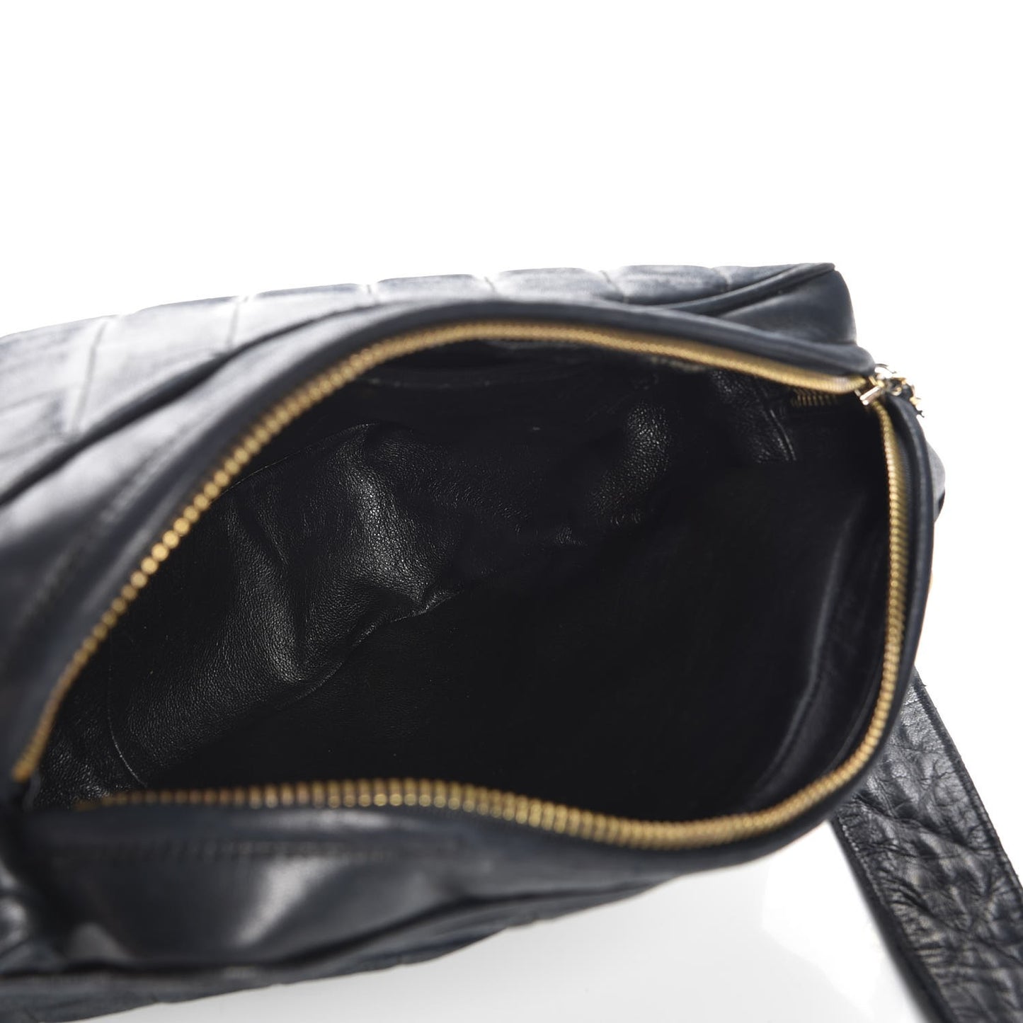Lambskin Quilted CC Camera Case Black