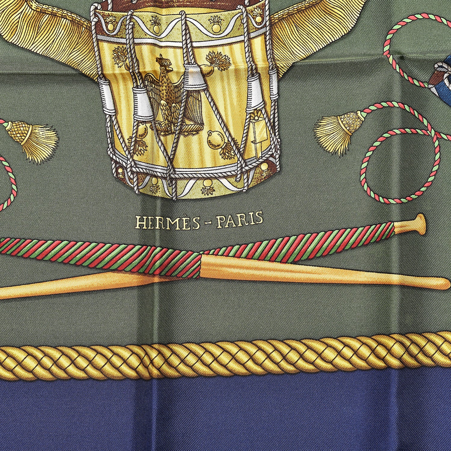 Hermes Silk Les Tambours Scarf 90 3 of 6