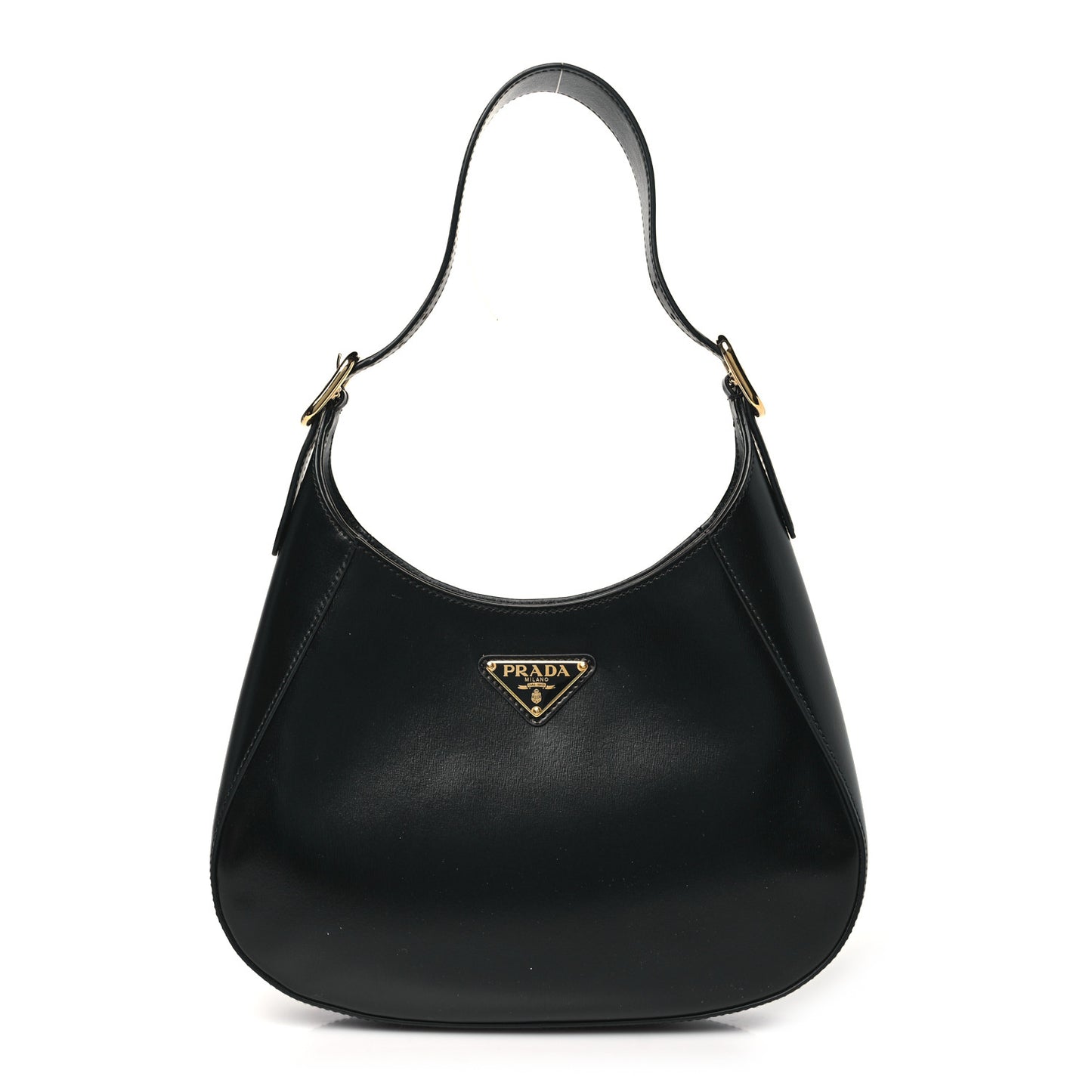 Box Calfskin Shoulder Bag Black