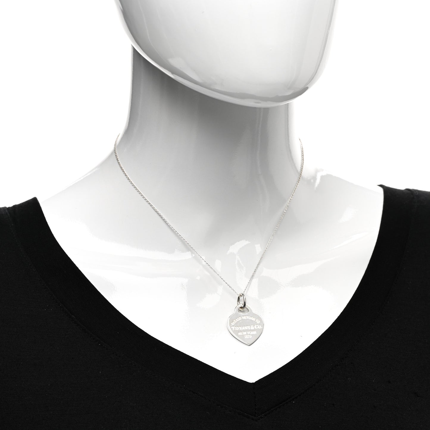 Sterling Silver Medium Return To Tiffany Heart Pendant Necklace