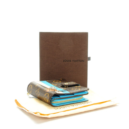 Louis Vuitton Monogram Groom Compact Zip Wallet Blue 4 of 8