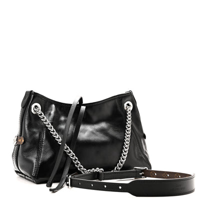 Louis Vuitton Lambskin CarryAll Vibe BB Black 3 of 9