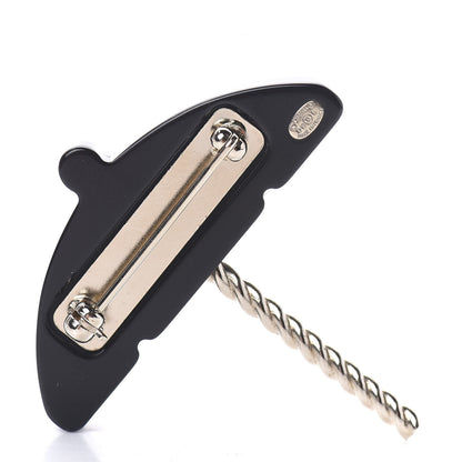Chanel Resin Pearl Umbrella Brooch Gold Red White 3 of 4