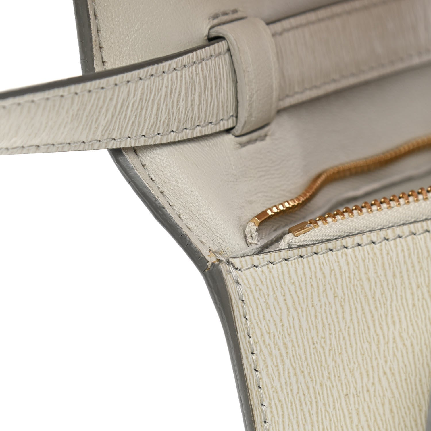 Celine Liege Calfskin Medium Classic Box Flap Bag Pale Grey 11 of 12