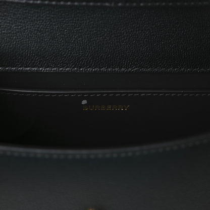 Burberry Grained Calfskin House Check Small Madison Shoulder Bag Black 6 of 10