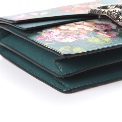 Gucci Calfskin Blooms Print Medium Dionysus Shoulder Bag Bright Emerald Multicolor 6 of 10