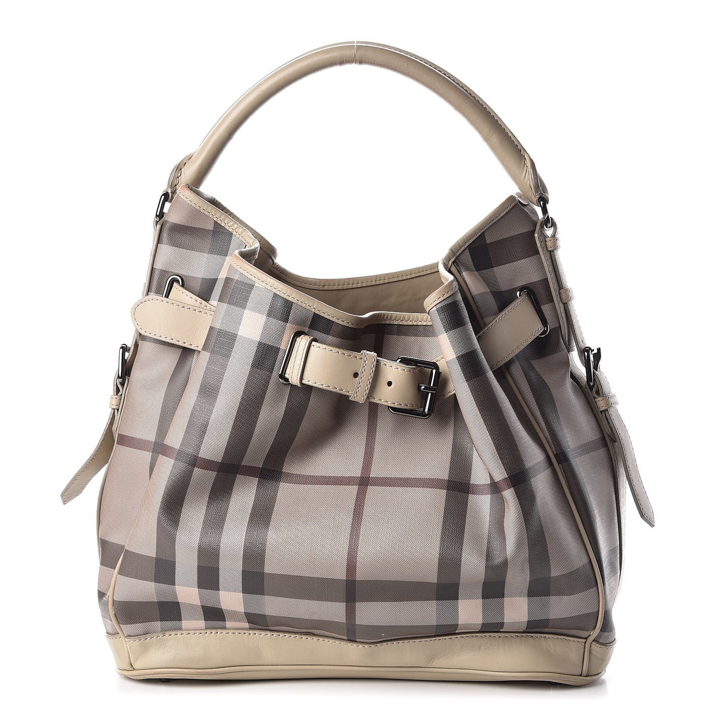 Smoked Check Medium Walden Belted Hobo Trench