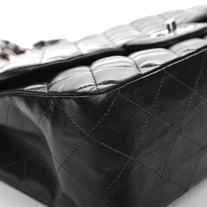 Chanel Lambskin Quilted Jumbo Single Flap Black 10 of 12