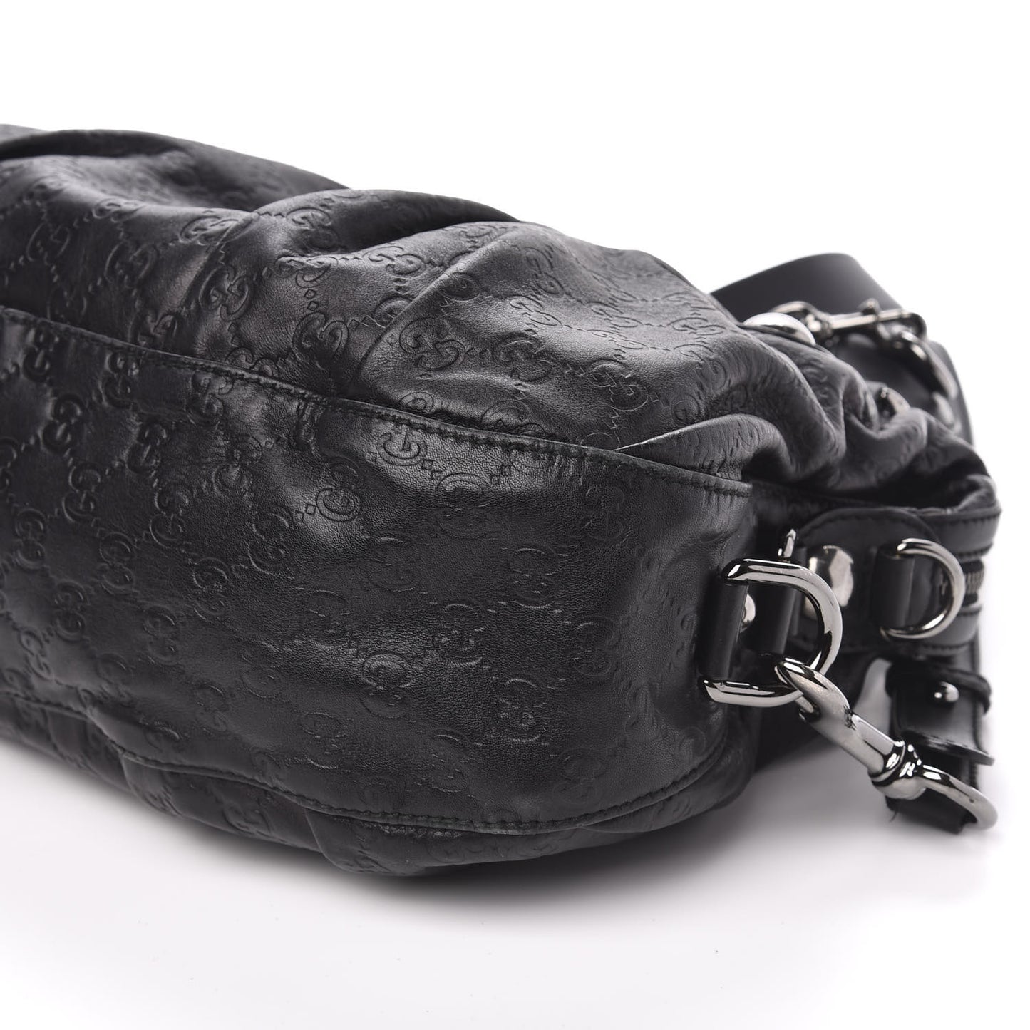 Guccissima Medium Icon Bit Boston Black
