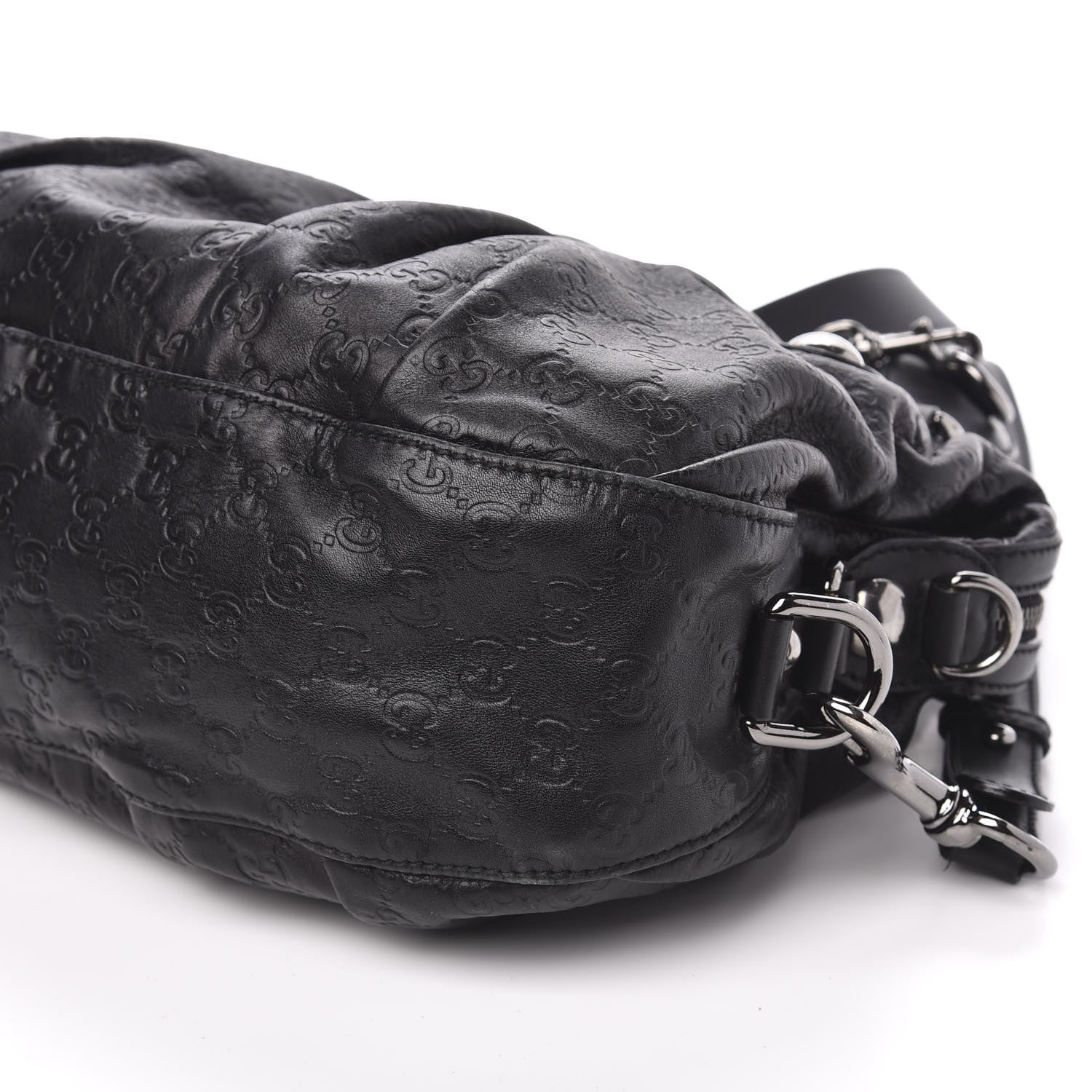 Gucci Guccissima Medium Icon Bit Boston Black 11 of 12