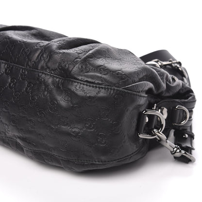 Gucci Guccissima Medium Icon Bit Boston Black 11 of 12