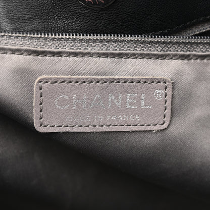 Chanel Vinyl Quilted Funny Tweed Tote Black 6 of 13