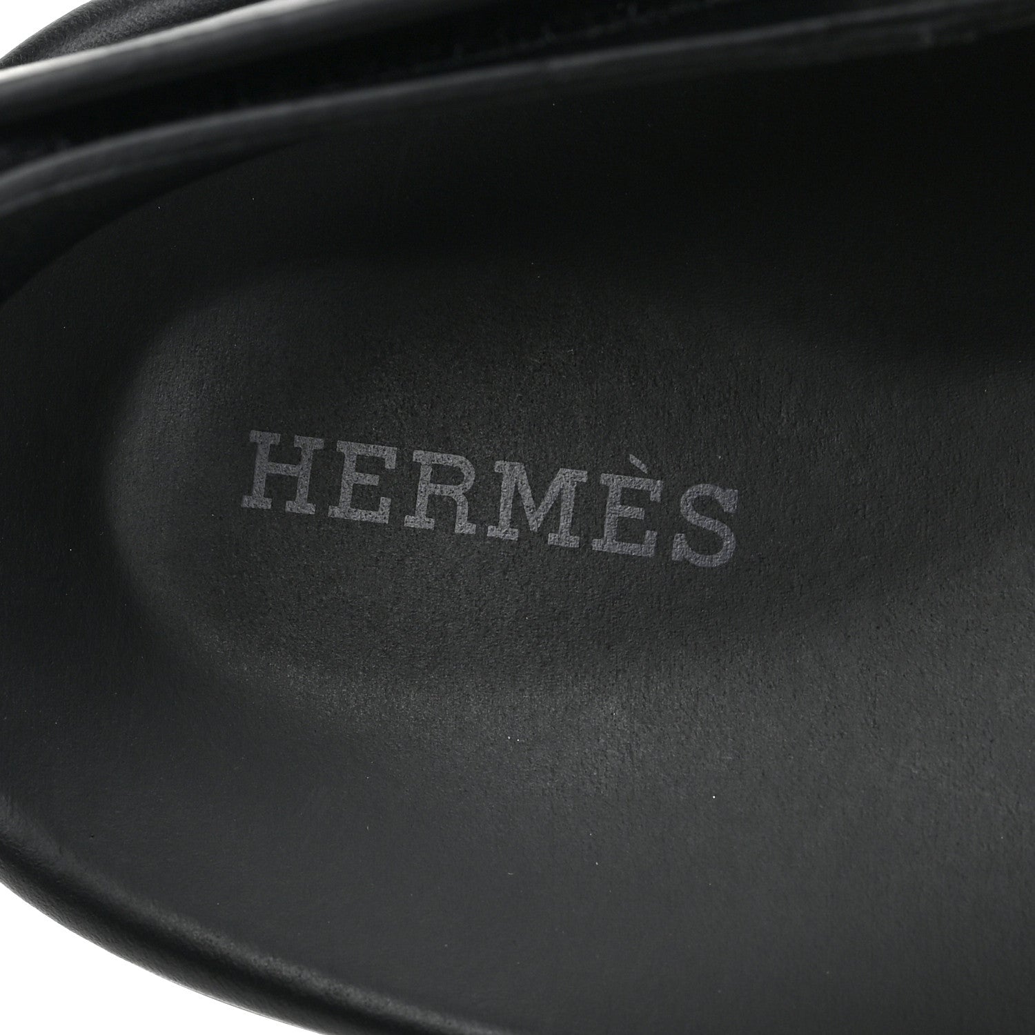 Hermes Calfskin Mens Genius Sandals 42 Black 7 of 7