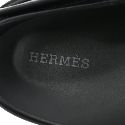 Hermes Calfskin Mens Genius Sandals 42 Black 7 of 7